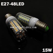 15W,led,bulb,E27,48LED,5730,smd,corn,bulb,clear,cover