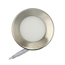 LED panel ceiling light 6W ultra-thin round surface mounted nichel plated color