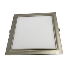 Ultra-thin led panel ceiling light 9W square recessed pearl nickel arc series