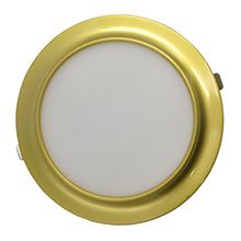 Ultra-thin,led,panel,ceiling,light,9W,round,recessed,gold,arc,series