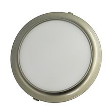 Ultra-thin led panel ceiling light 5W round recessed pearl nickel arc series