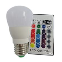 RGBW Led bulb lights E27 3W RGB+3W WHITE Kind2