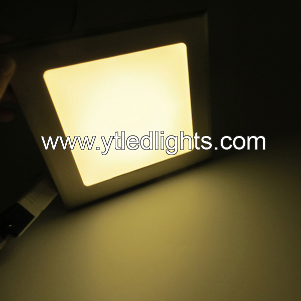 LED-panel-light-12W-square-recessed-nichel-plated-color