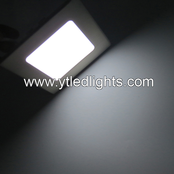 LED-panel-light-9W-square-recessed-nichel-plated-color