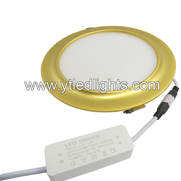 Ultra-thin-led-panel-ceiling-light-15W-round-recessed-gold-arc-series