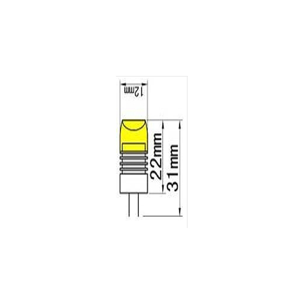 1.5W COB G4 LED DC12V Crystal Light 