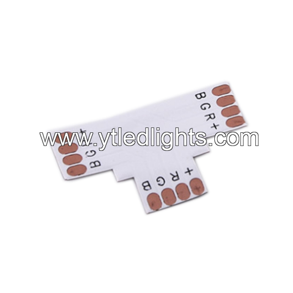 5050-led-strip-connector-10mm-RGB-PCB-Board-T-shape