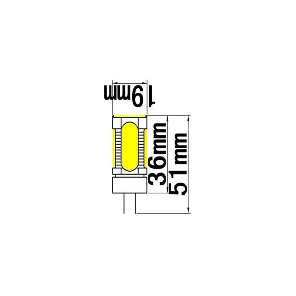 7.5W COB G4 LED DC12V Crystal Light 