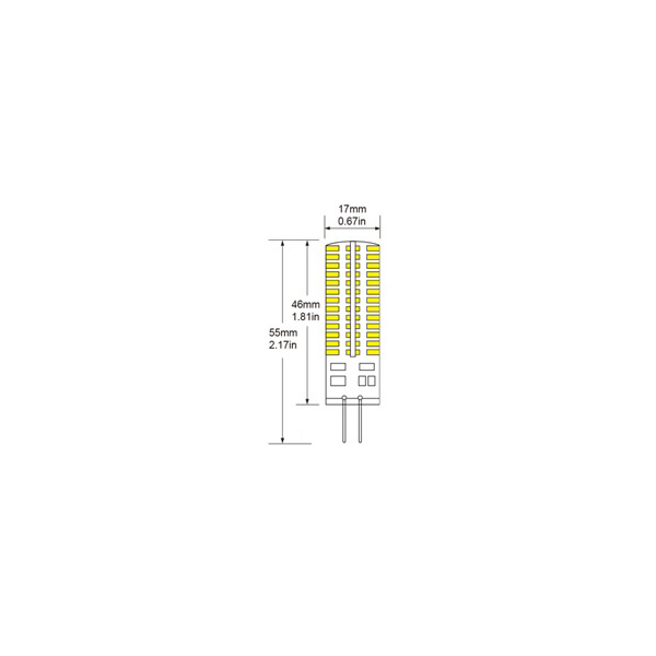 G4 LED Bulb AC/DC12V 5W 104LED 3014 smd silica gel