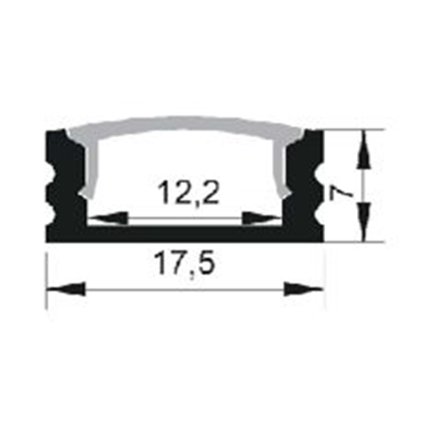 Alu profile for 10-12mm PCB Board