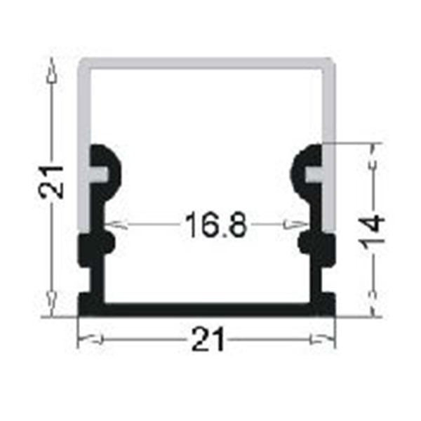 Alu-profile-for-16mm-PCB-Board