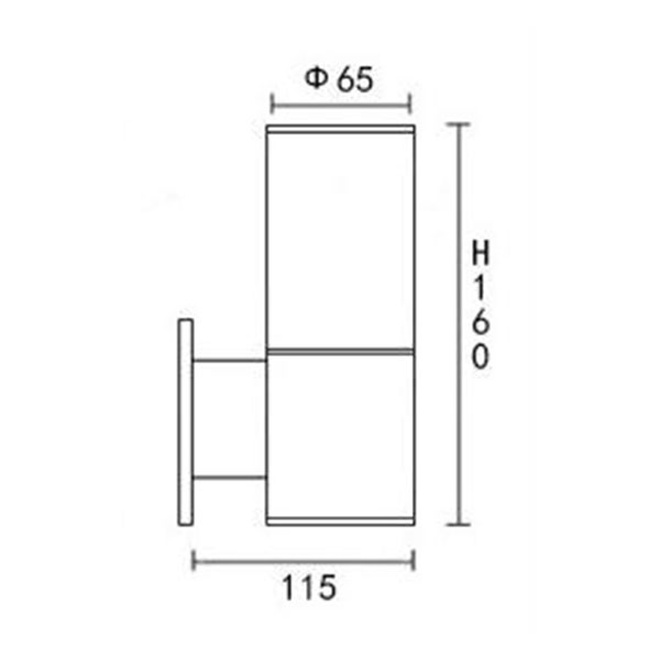 LED-wall-lamp-round-gu10-e27-mr16-one-direction-white-gray-dark-gray-black