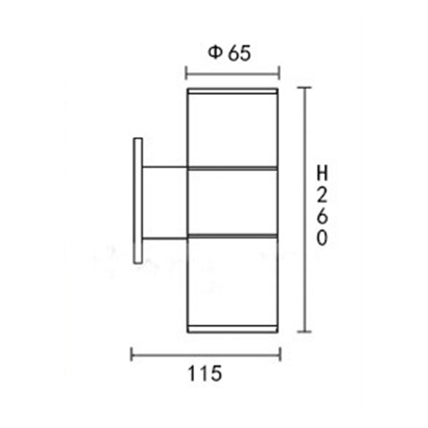 LED-wall-lamp-round-gu10-e27-mr16-two-directions-white-gray-dark-gray-black