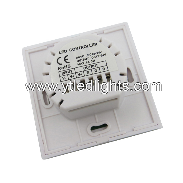 RGB-LED-strip-dimmer-12-24V-12A-touch-screen-white-color-for-RGB-led-strip